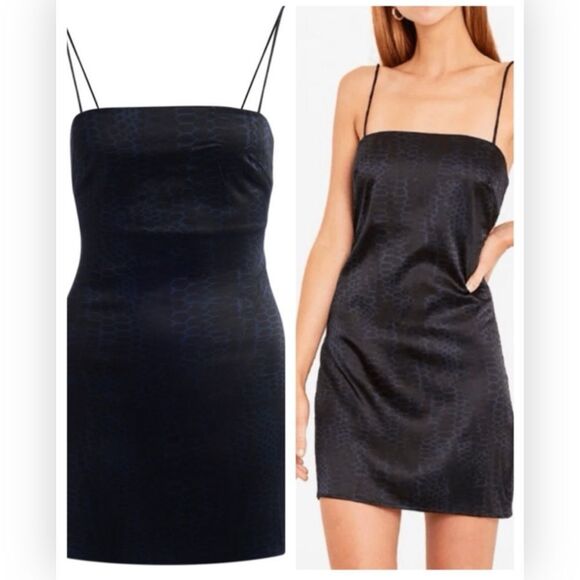 Anine Bing NWT Valentine Mini Dress in Python Print Size M $337 - Picture 1 of 6
